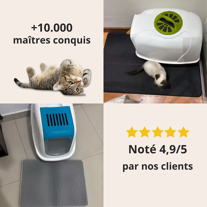 Tapis de chat Lirox - Garde votre sol impeccable et votre chat heureux