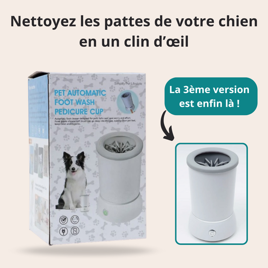 Fini les traces de pattes dans la maison - Des pattes propres en un clin d'œil !