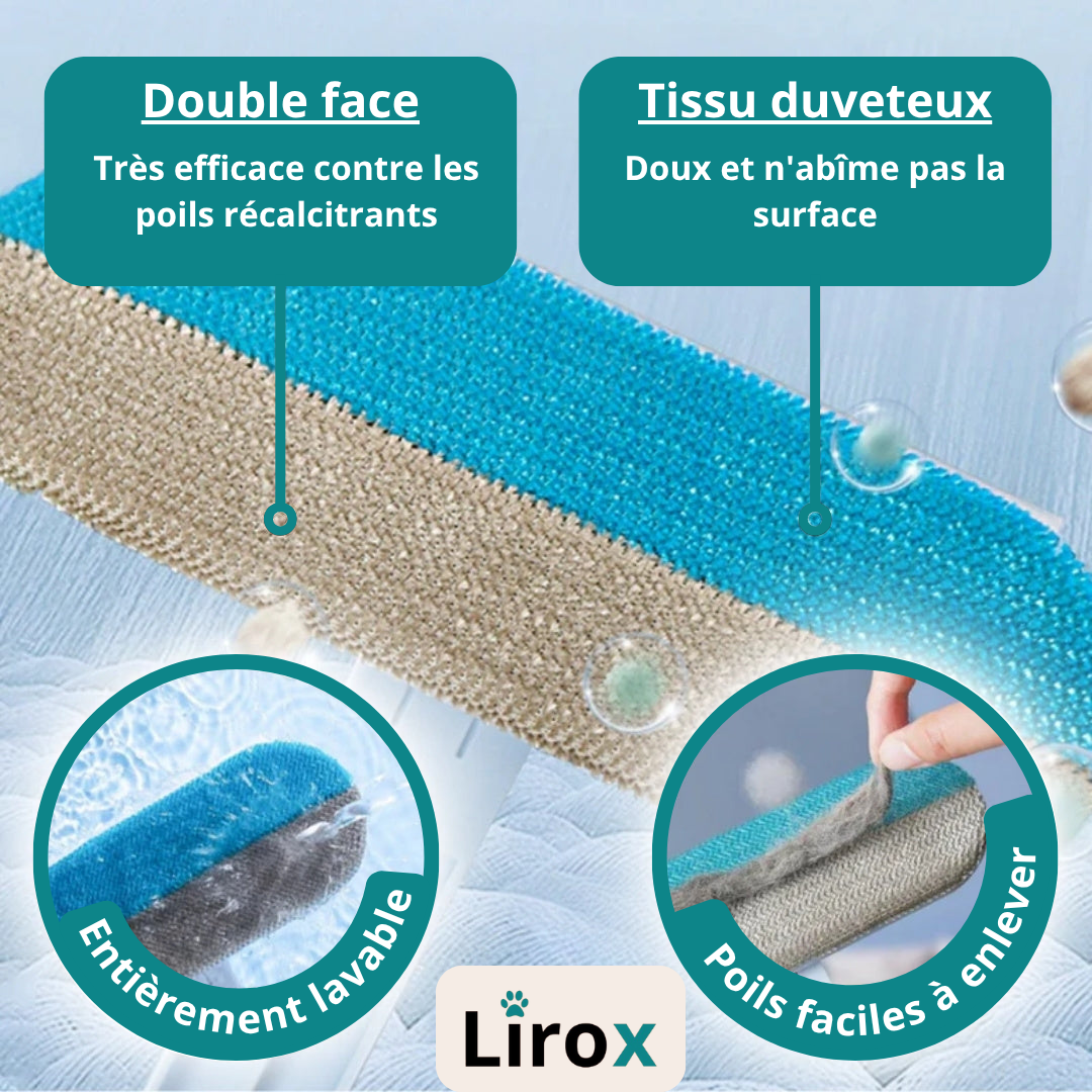 Brosse Anti-Poils Lirox - Éliminez les poils en un passage