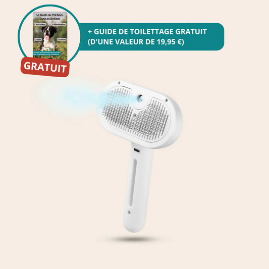 SteamHair Pro™ - Brosse de toilettage à vapeur professionnelle pour un toilettage doux et efficace