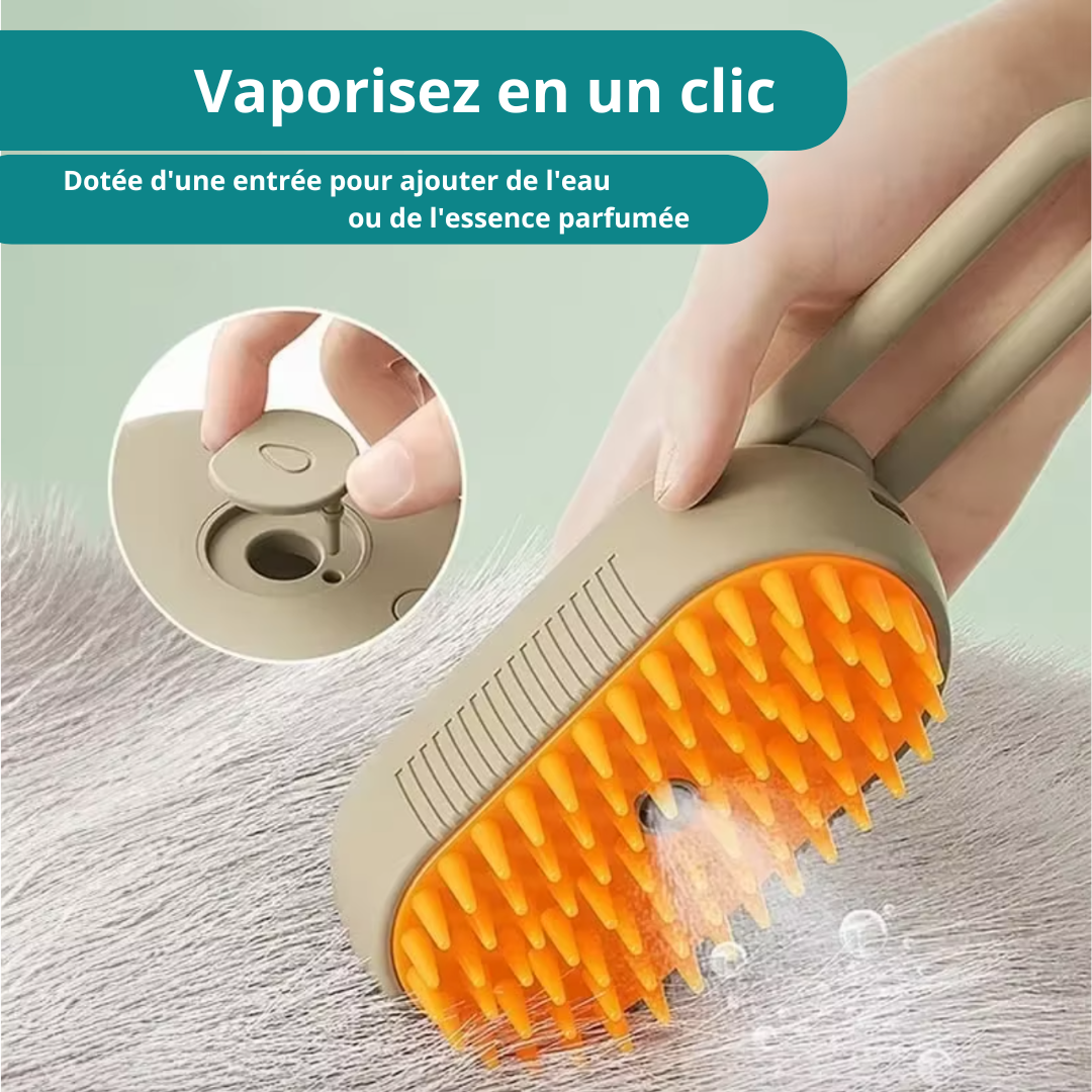 Dites adieu aux nœuds et poils emmêlés avec la brosse vapeur BeauPoil !